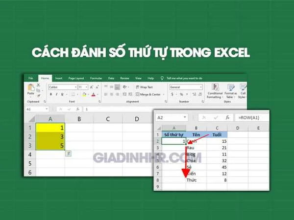 Cách Đánh Số Thứ Tự Trong Excel Nhanh Và Đơn Giản