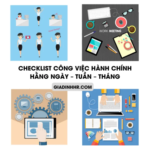 Checklist Công Việc Hành Chính Hằng Ngày – Tuần – Tháng