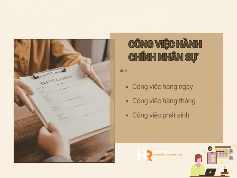 Công việc hành chính nhân sự