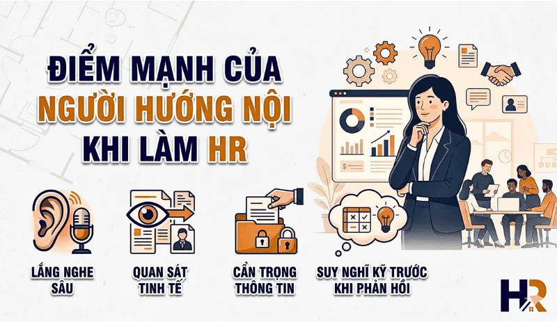 điểm manh của người hướng nội khi làm HR