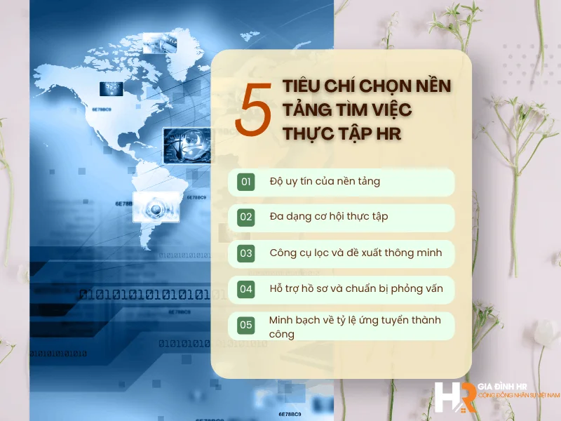 _Tiêu chí chọn nền tảng tìm việc thực tập HR uy tín,