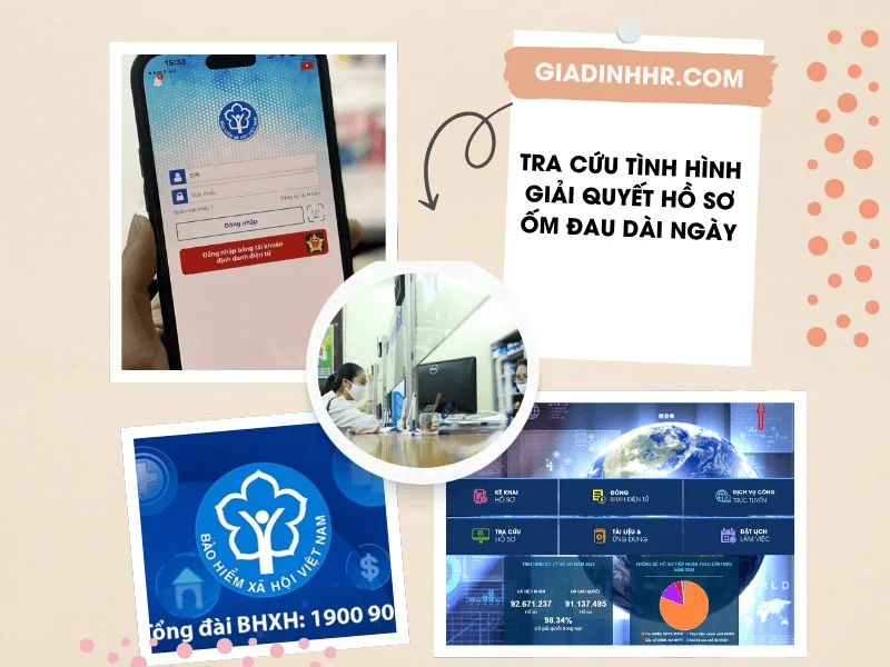 Tra cứu tình hình giải quyết hồ sơ ốm đau dài ngay